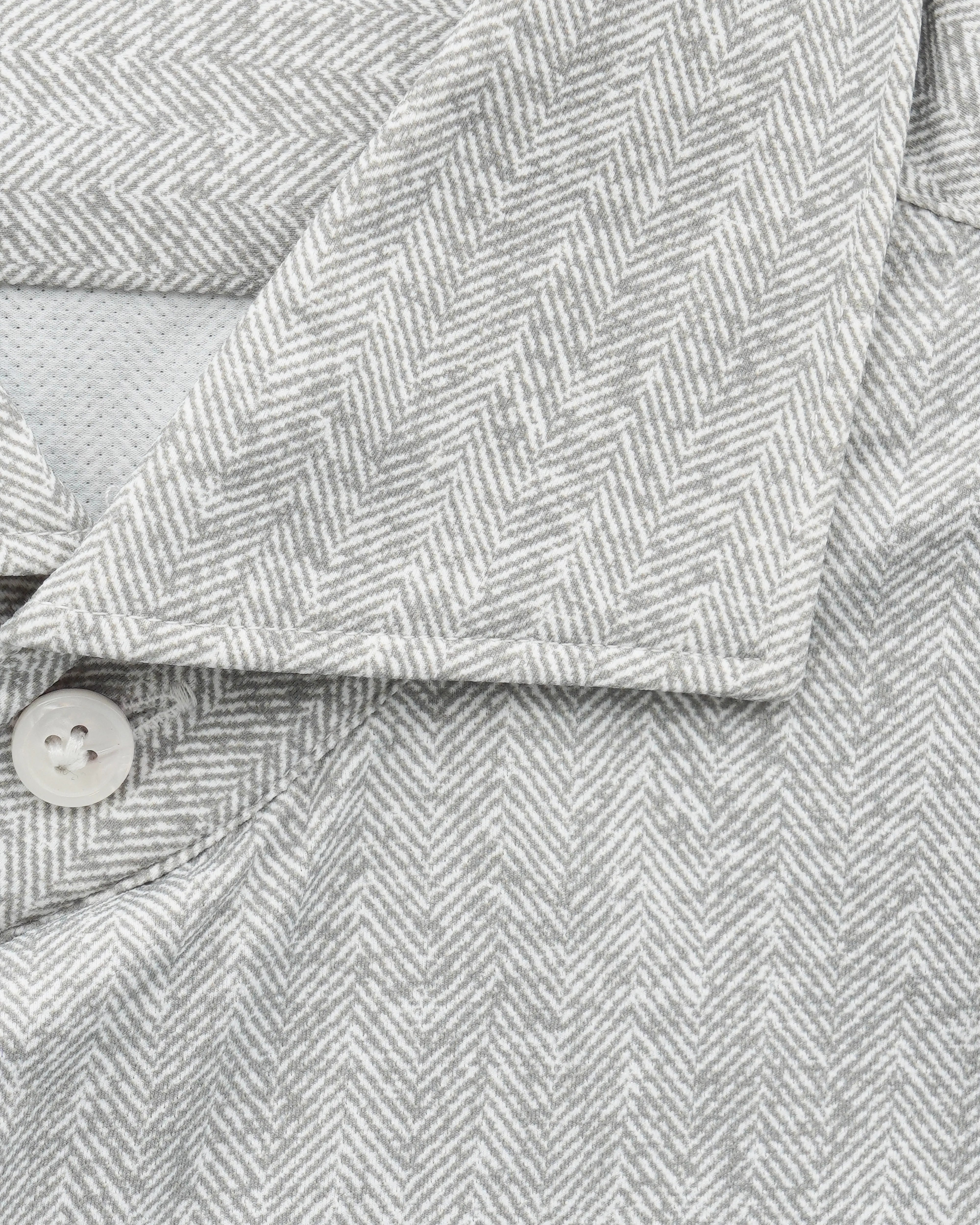 Orian Shirt Ultra Stretch Chevron Light Grey