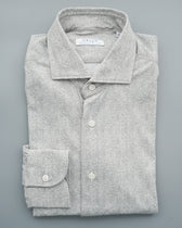 Orian Shirt Ultra Stretch Chevron Light Grey