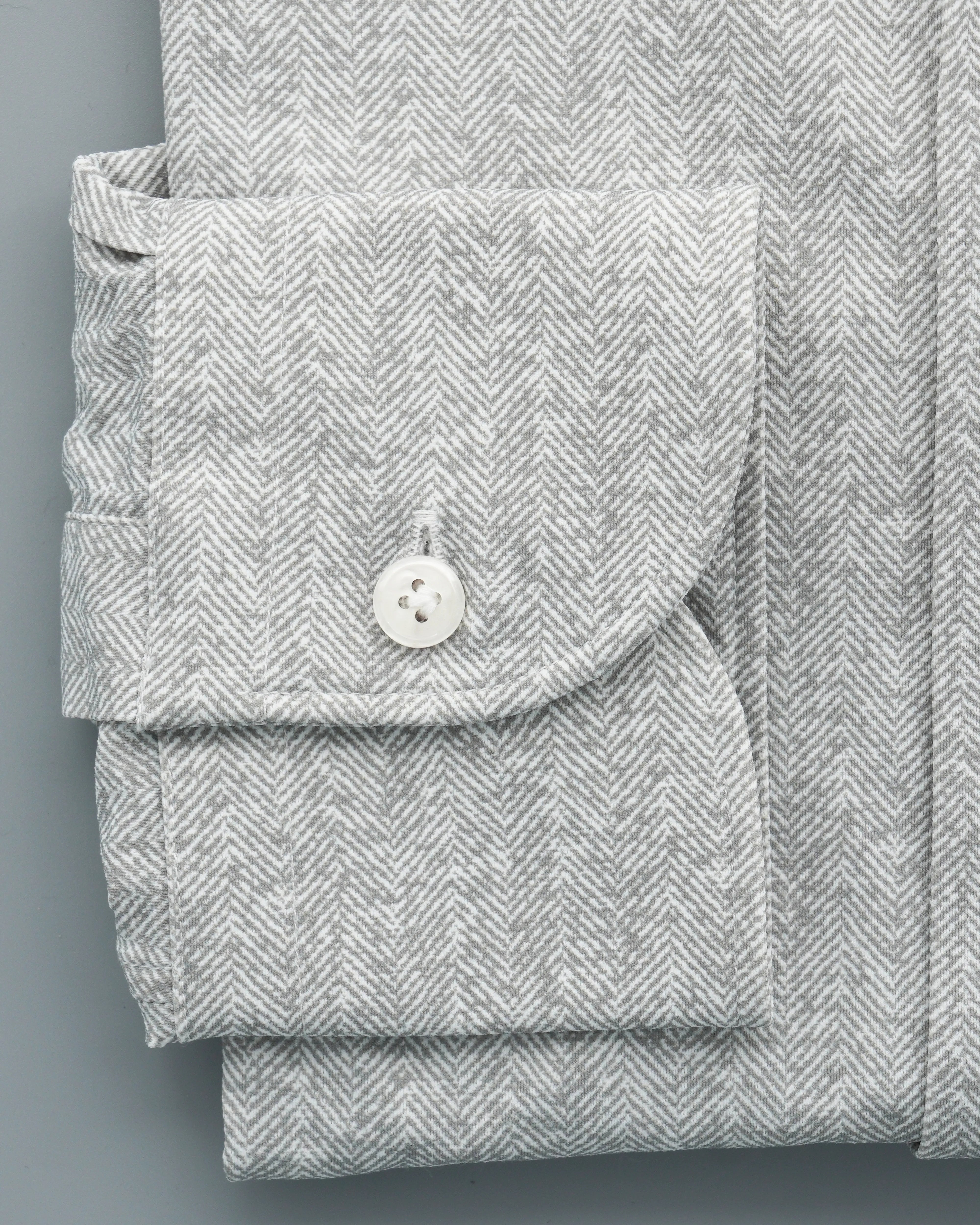 Orian Shirt Ultra Stretch Chevron Light Grey