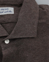 Orian Shirt Cotton Cashmere Jersey Brown