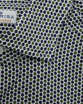 Sonrisa Pure Cotton Stretch Dots Green Blue