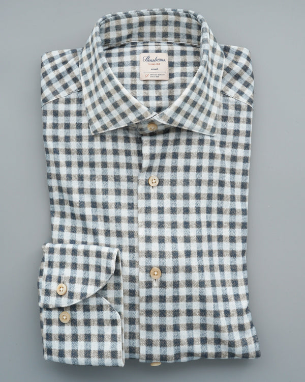Stenströms Shirt Ultra Soft Stretch Check