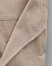 Sonrisa Shirt Fior di Cotone Jersey Nehru Beige