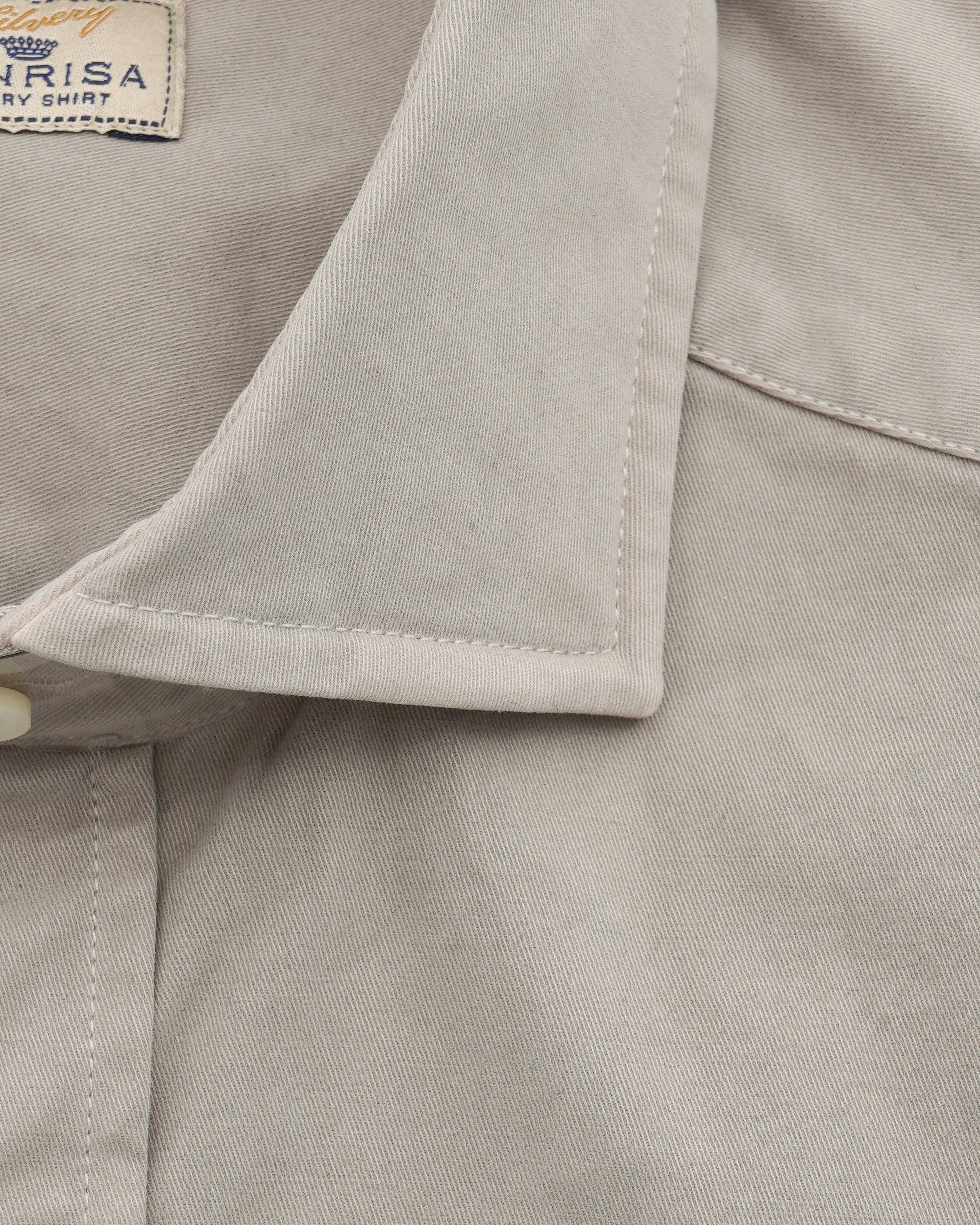 Sonrisa Shirt Heavy Cotton Stretch Warm Grey
