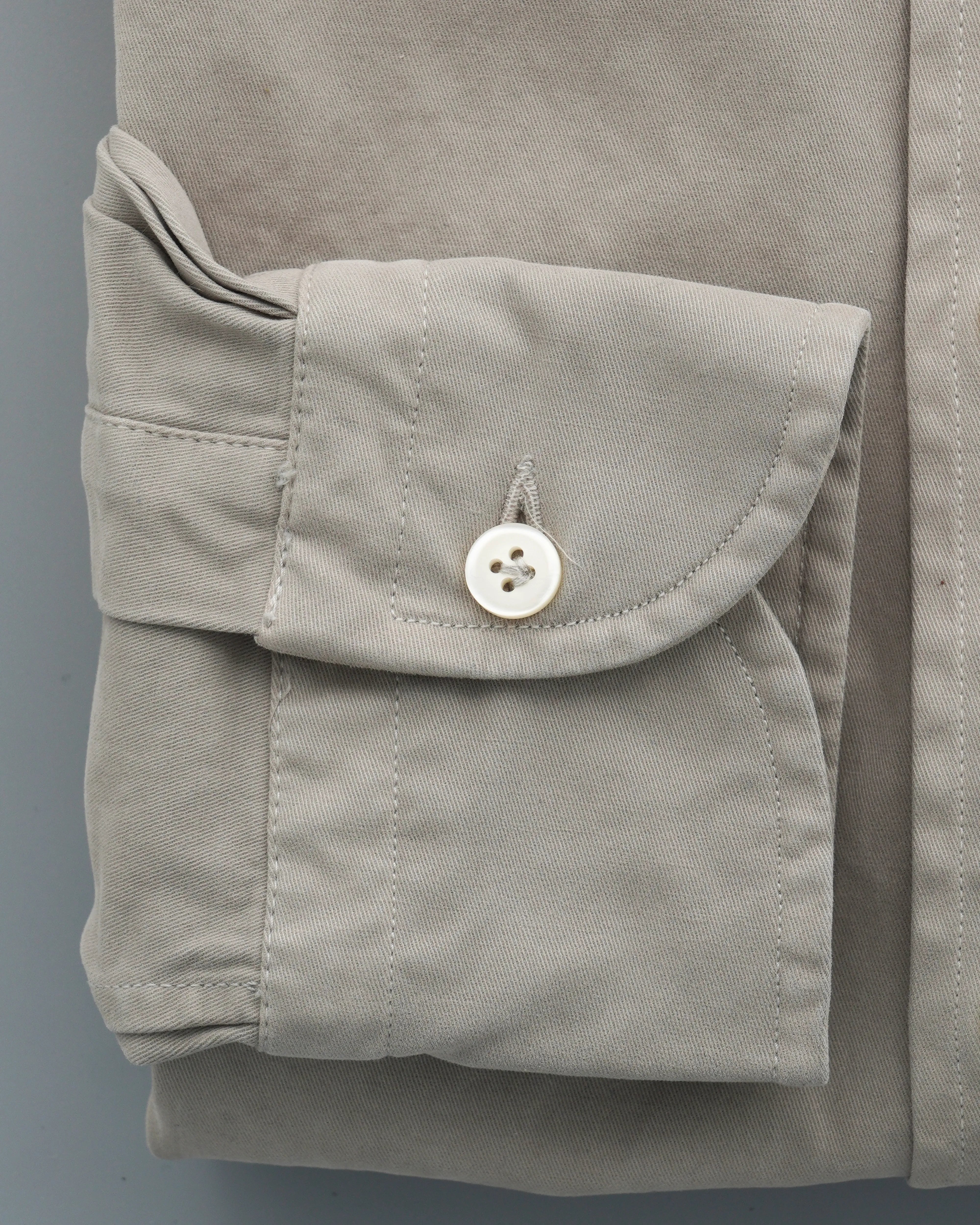 Sonrisa Shirt Heavy Cotton Stretch Warm Grey