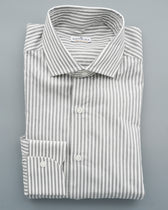 Sonrisa Shirt Pure Cotton Striped Light Grey