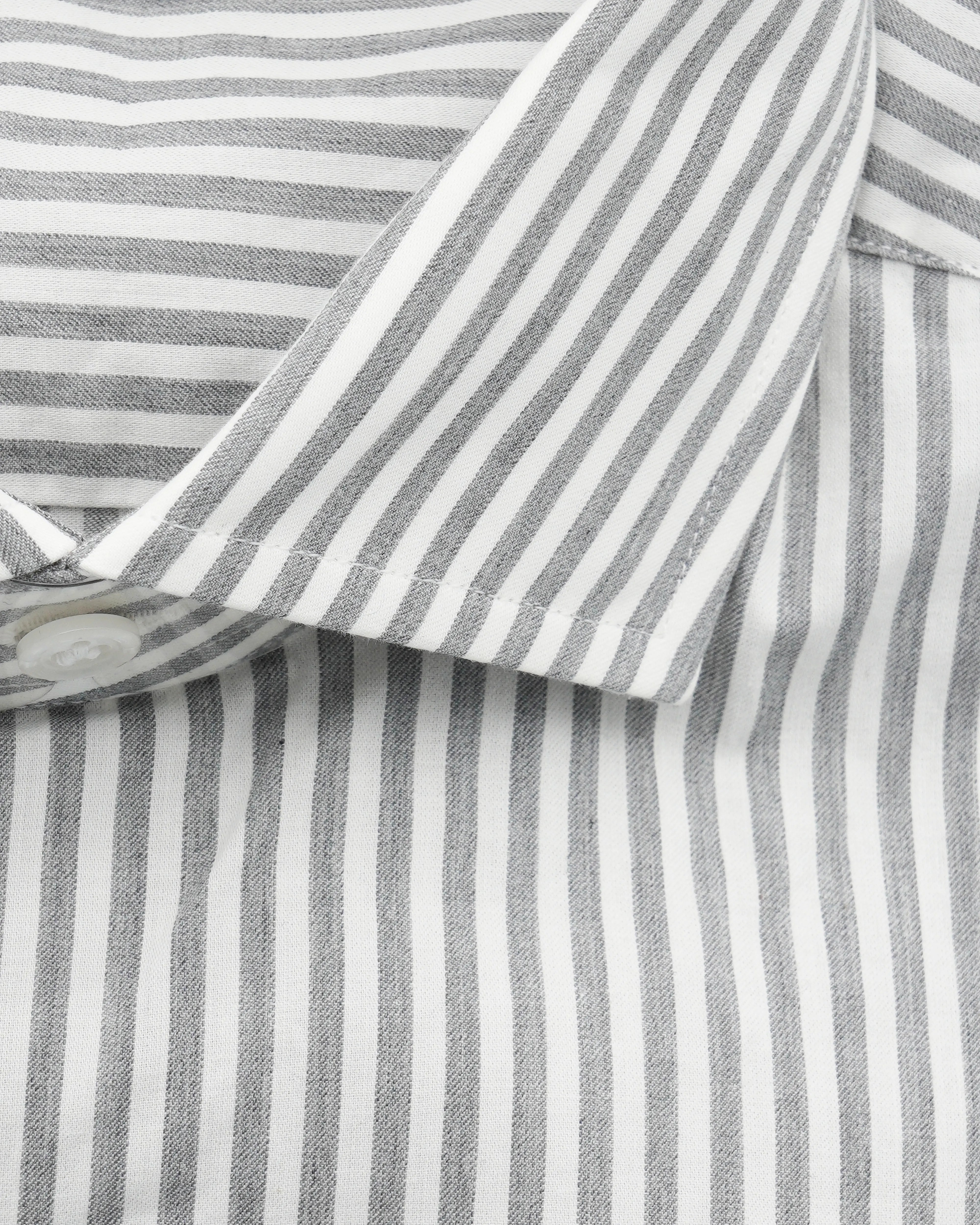 Sonrisa Shirt Pure Cotton Striped Light Grey