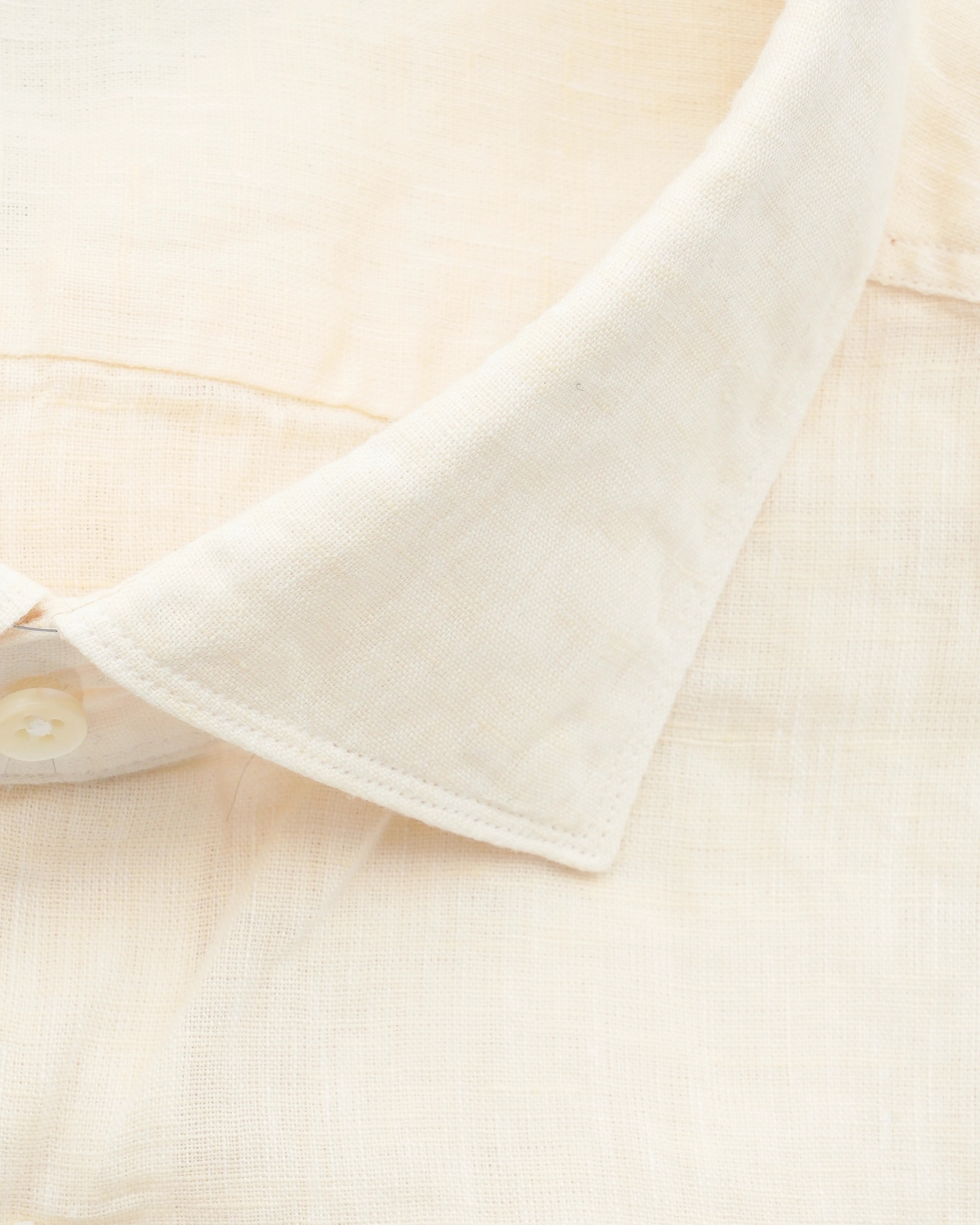 Stenströms Shirt Pure Linen Slim Fit Light Yellow