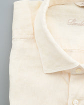 Stenströms Shirt Pure Linen Slim Fit Light Yellow