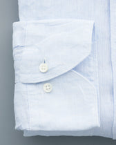 Stenströms Shirt Pure Linen Slim Fit Light Blue