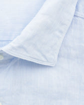 Stenströms Shirt Pure Linen Slim Fit Light Blue