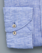 Stenströms Shirt Pure Linen Slim Fit Blue