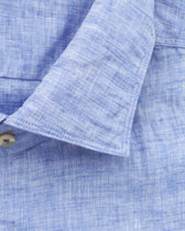 Stenströms Shirt Pure Linen Slim Fit Blue