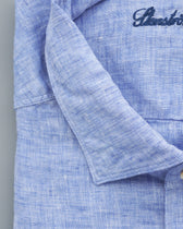 Stenströms Shirt Pure Linen Slim Fit Blue
