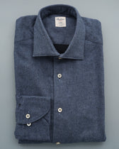 Stenströms Shirt Cotton Flannel Blue