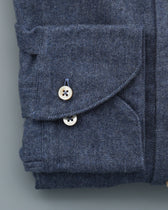 Stenströms Shirt Cotton Flannel Blue