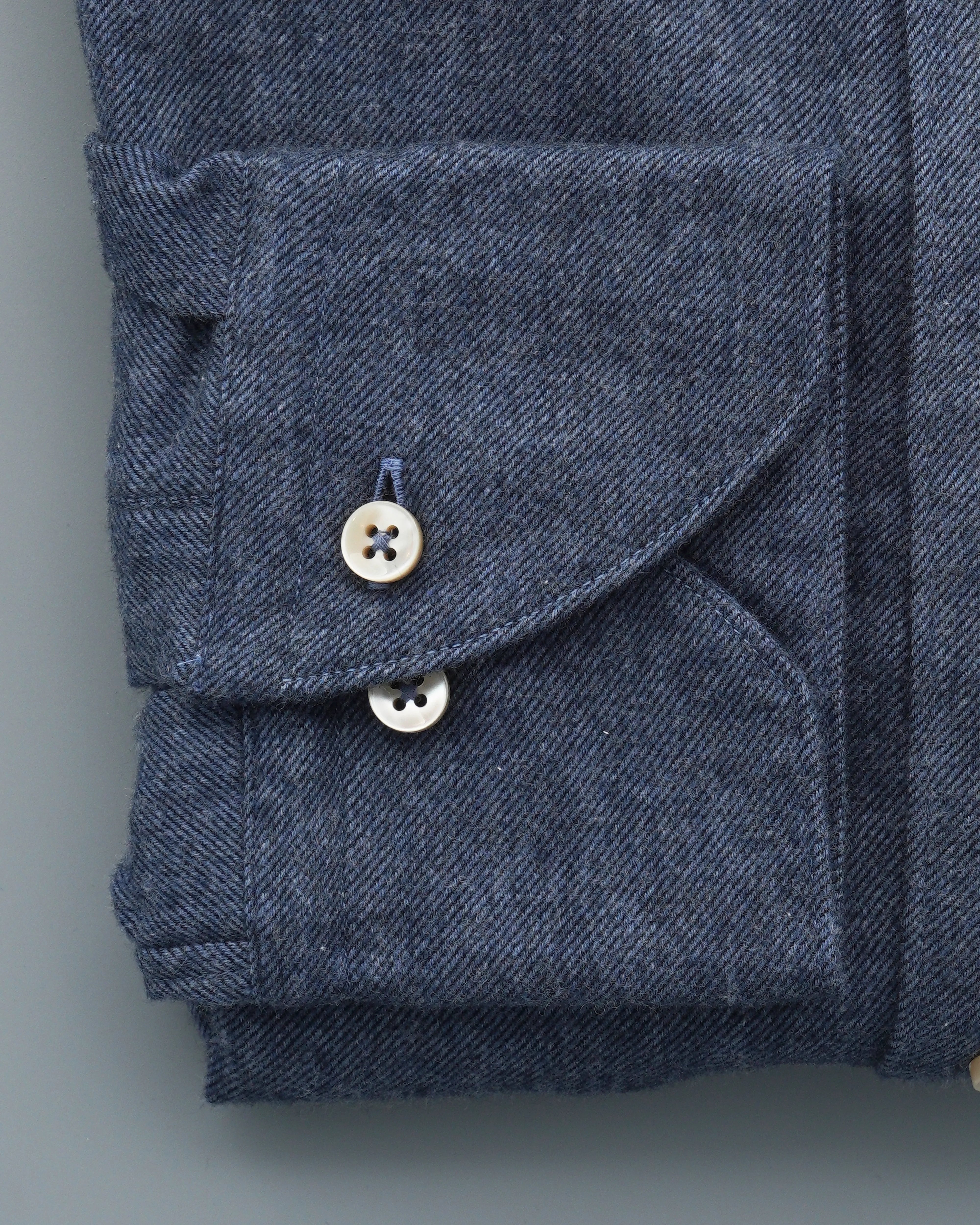 Stenströms Shirt Cotton Flannel Blue