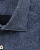 Stenströms Shirt Cotton Flannel Blue