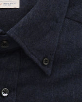 Stenströms Shirt Cotton Flannel Navy