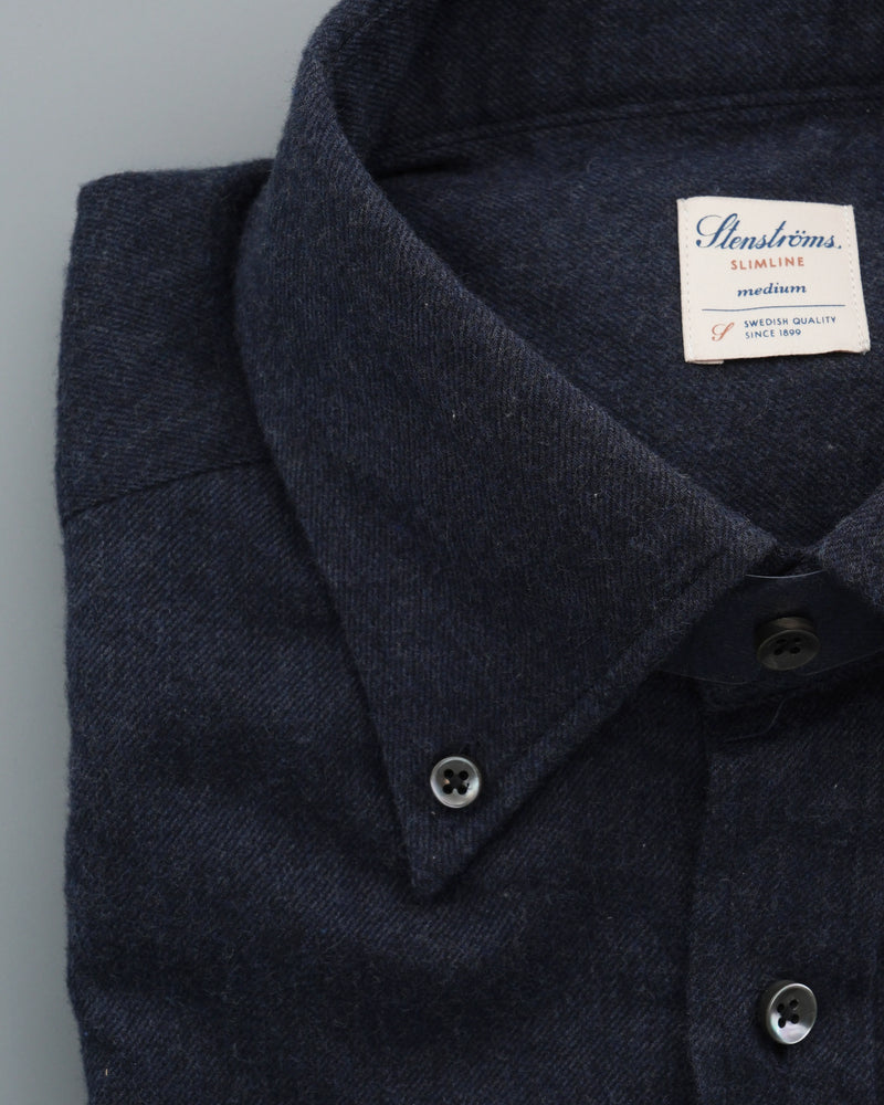Stenströms Shirt Cotton Flannel Navy