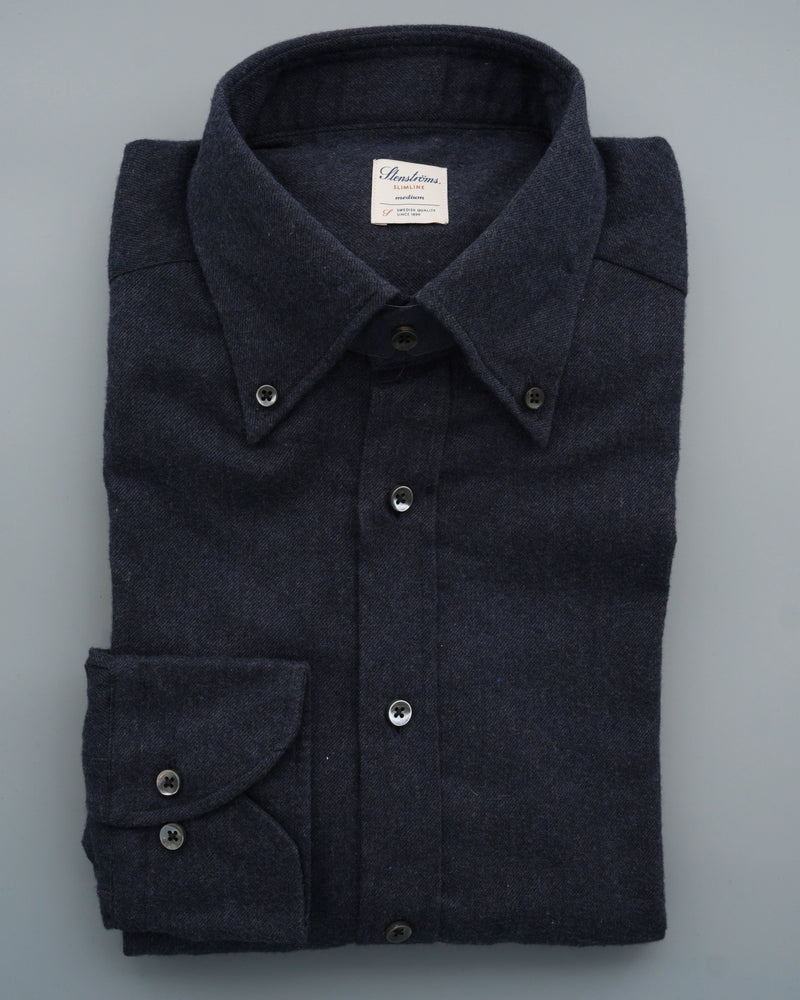 Stenströms Shirt Cotton Flannel Navy