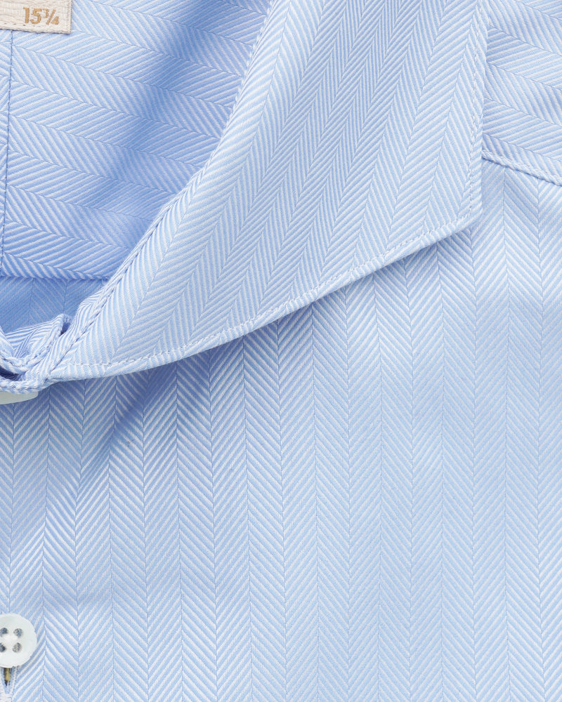 Stenströms Shirt 1899 Herringbone Light Blue
