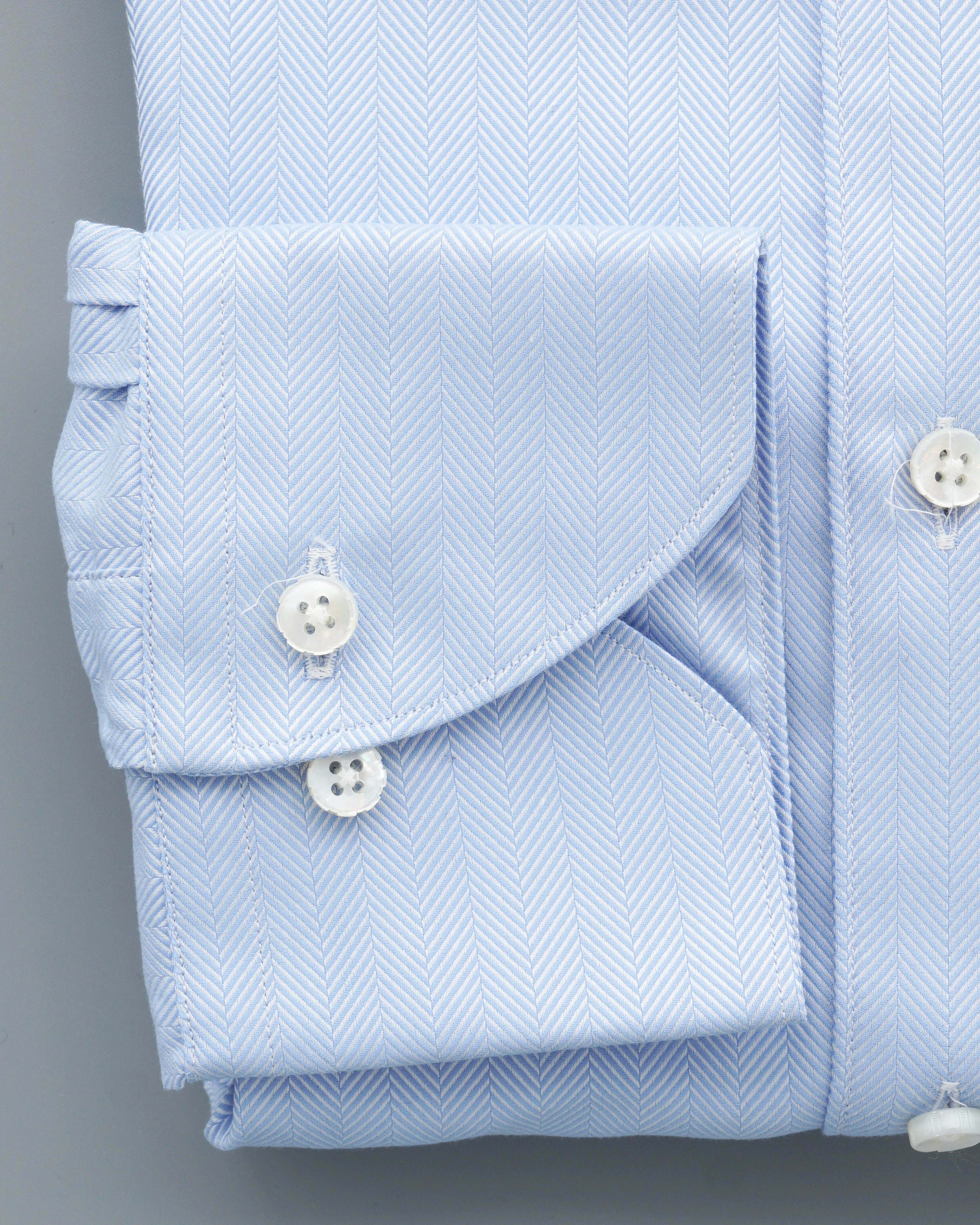 Stenströms Shirt 1899 Herringbone Light Blue