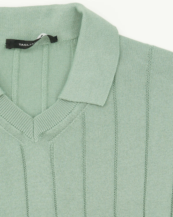 Tagliatore Polo Shirt Pure Cotton Mint Green