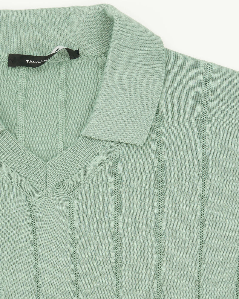 Tagliatore Polo Shirt Pure Cotton Mint Green