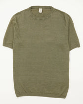GRP Knitted T-Shirt Pure Linen Green