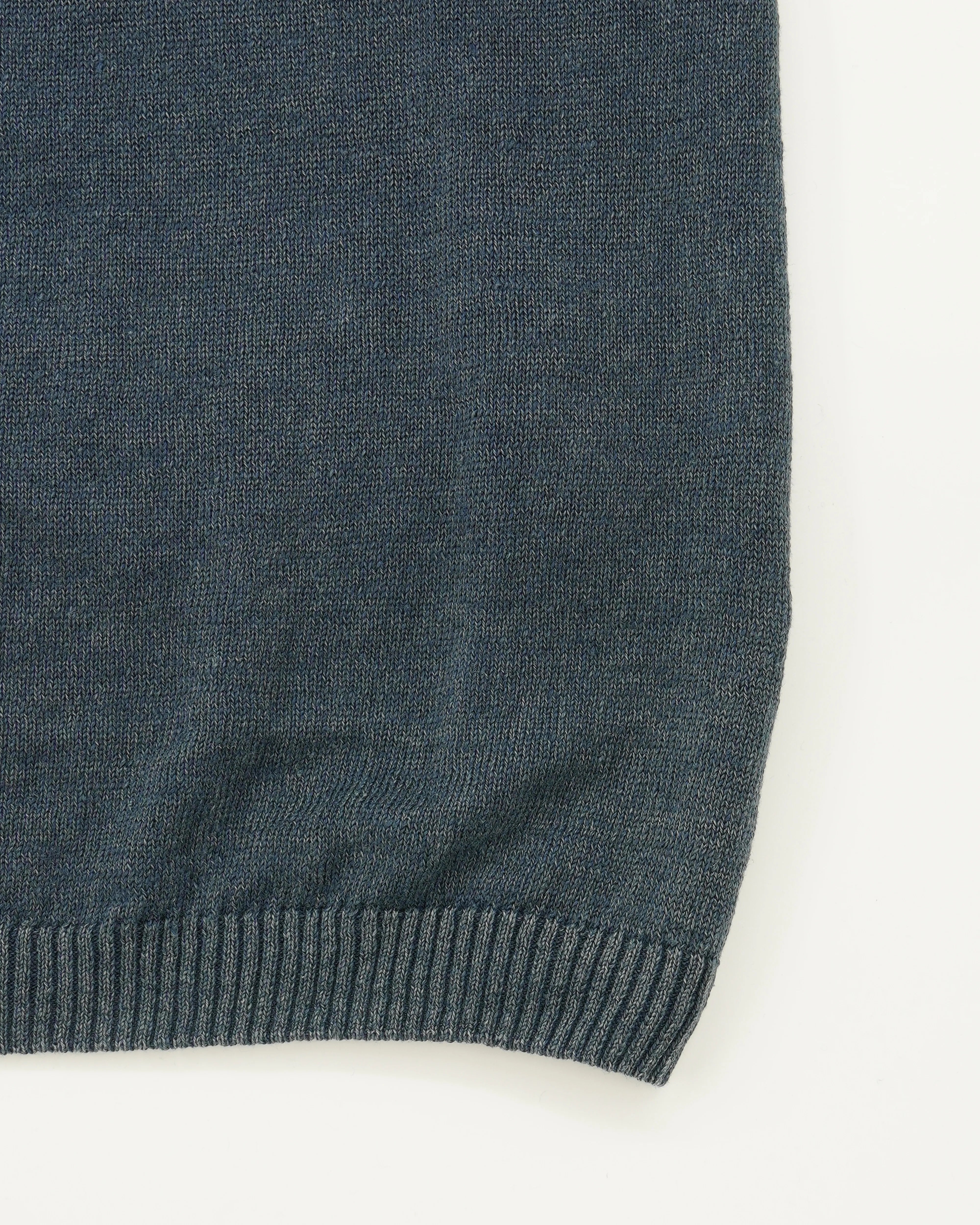 GRP Knitted T-Shirt Pure Linen Blue
