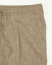 Briglia Trousers Relaxed Fit Pure Linen Dark Beige