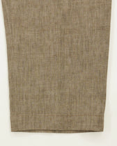 Briglia Trousers Relaxed Fit Pure Linen Dark Beige