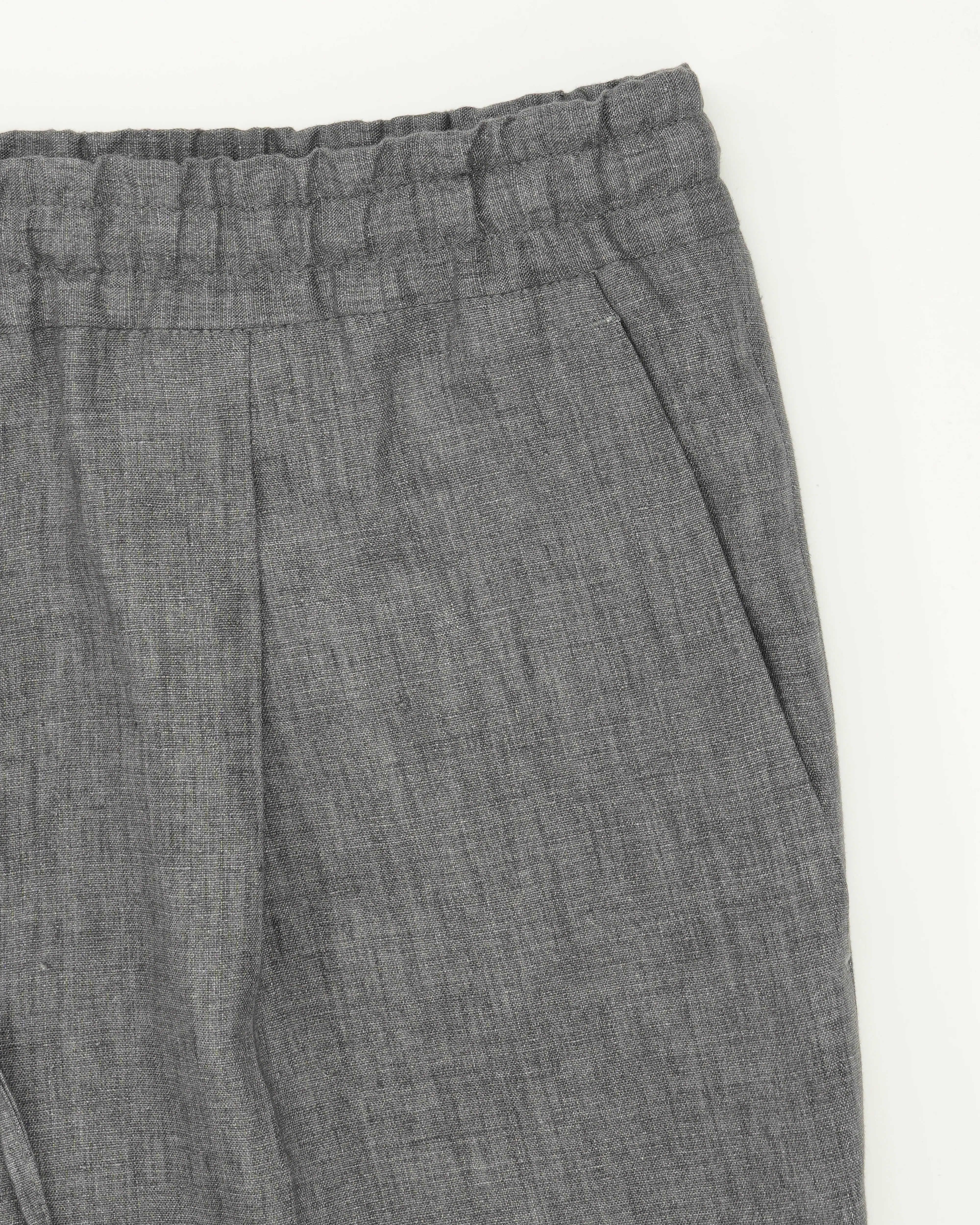Briglia Trousers Relaxed Fit Pure Linen Grey