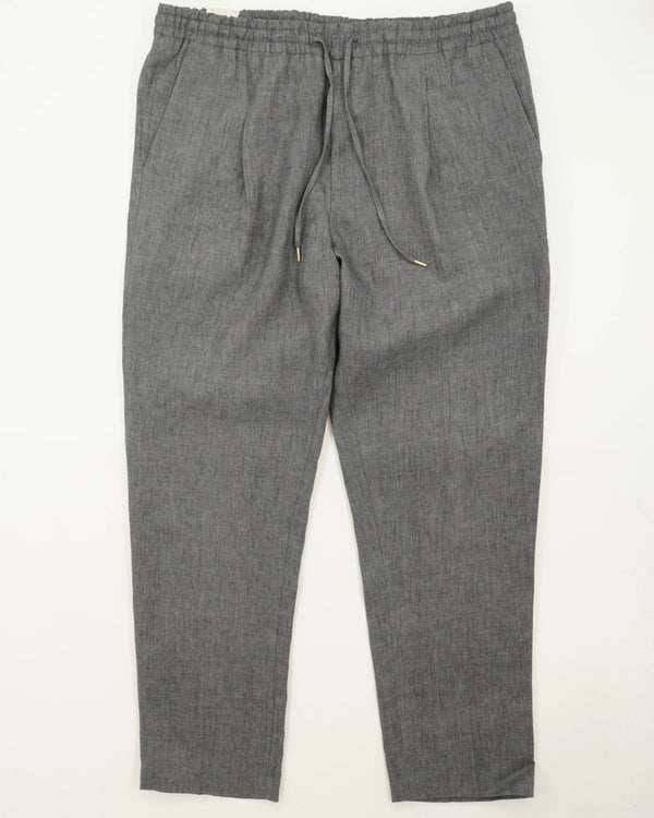Briglia Trousers Relaxed Fit Pure Linen Grey