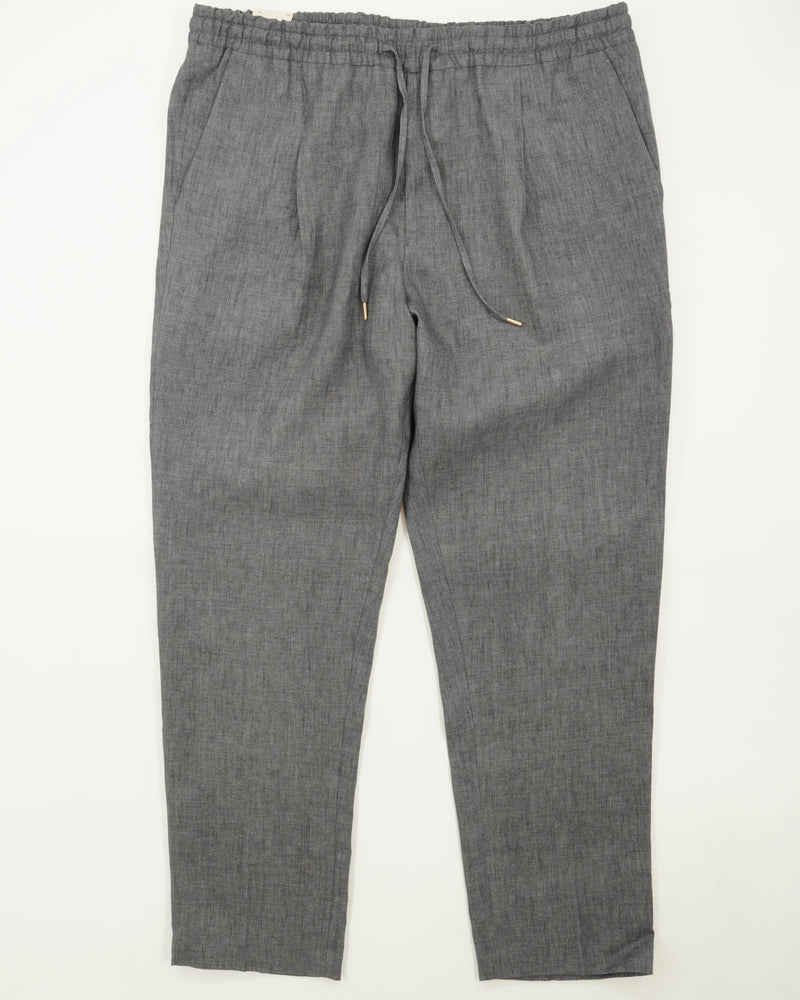 Briglia Trousers Relaxed Fit Pure Linen Grey