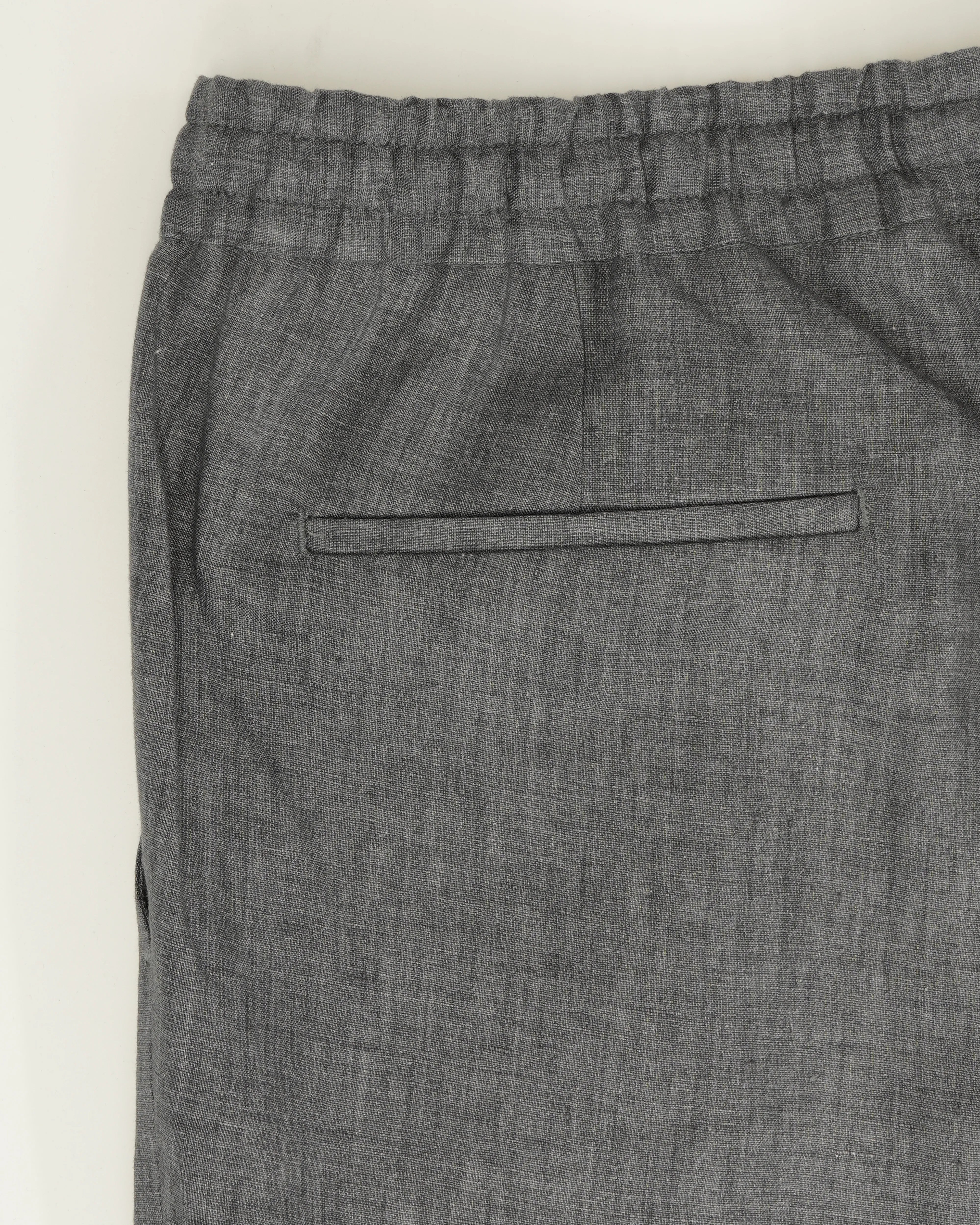 Briglia Trousers Relaxed Fit Pure Linen Grey