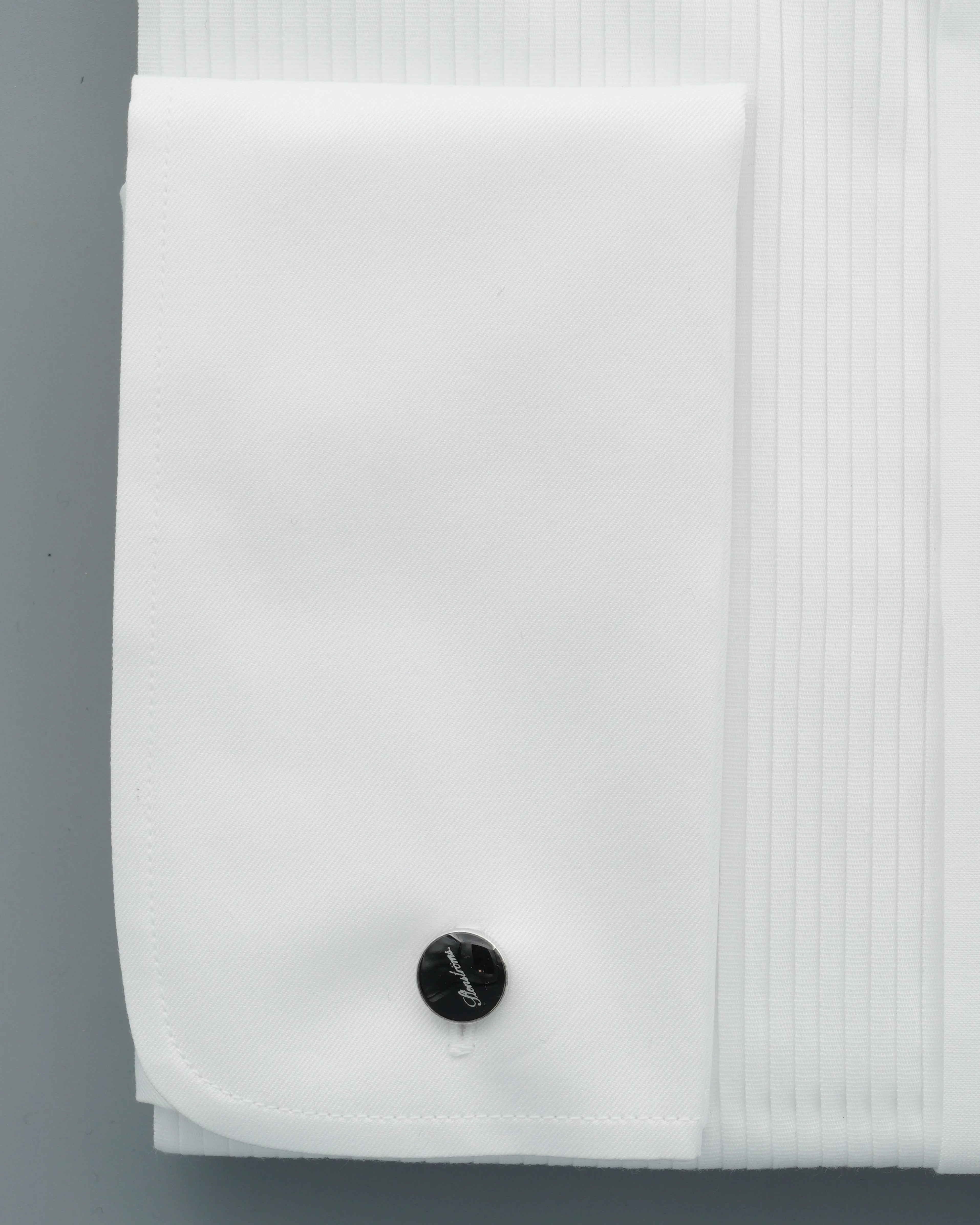 Stenströms Shirt Smoking Pleated White