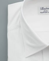 Stenströms Shirt Smoking Pleated White