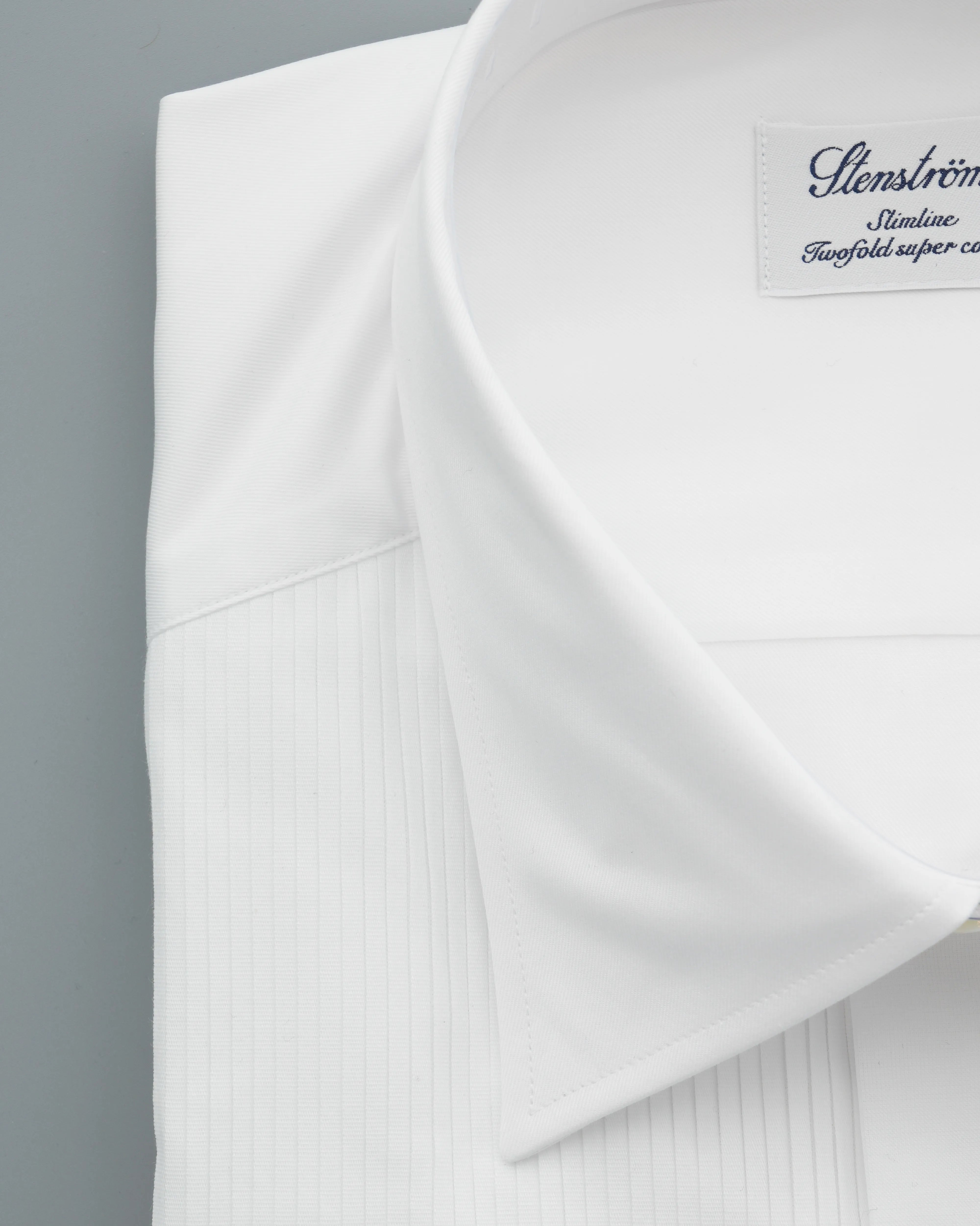 Stenströms Shirt Smoking Pleated White