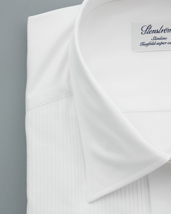 Stenströms Shirt Tuxedo Pleated White