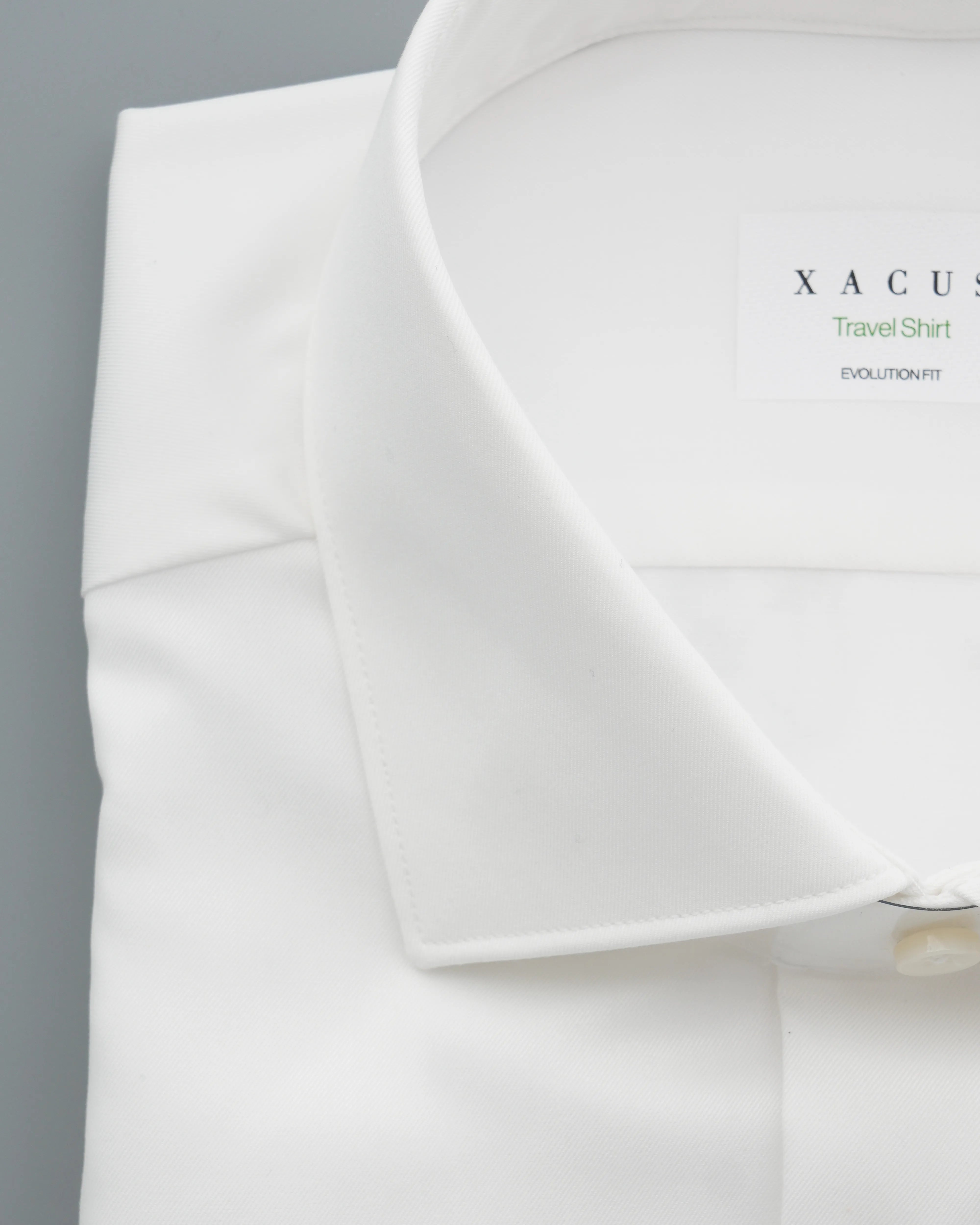 Xacus Shirt Travel Shirt Regular Fit White