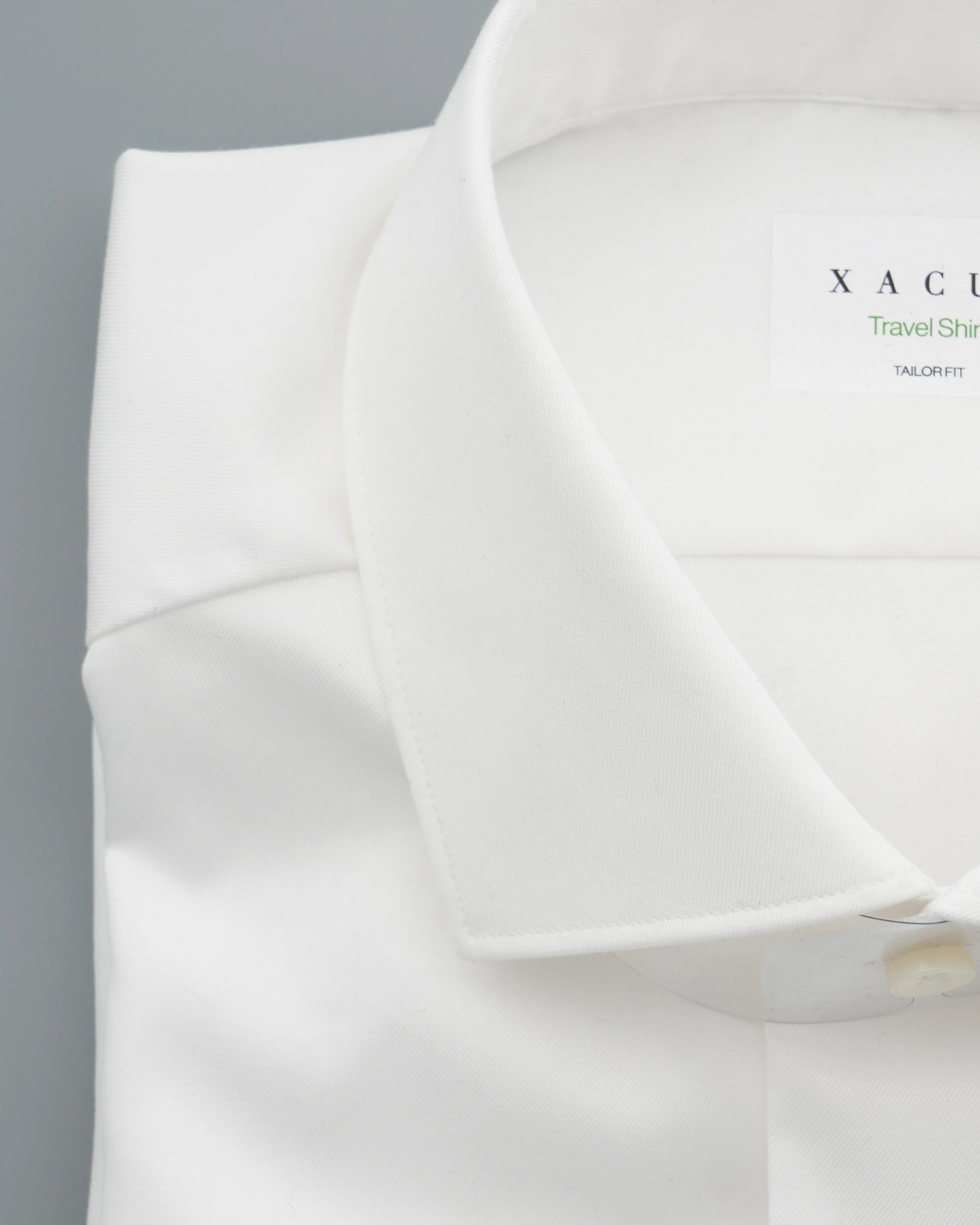 Xacus Shirt Travel Shirt Slim Fit White
