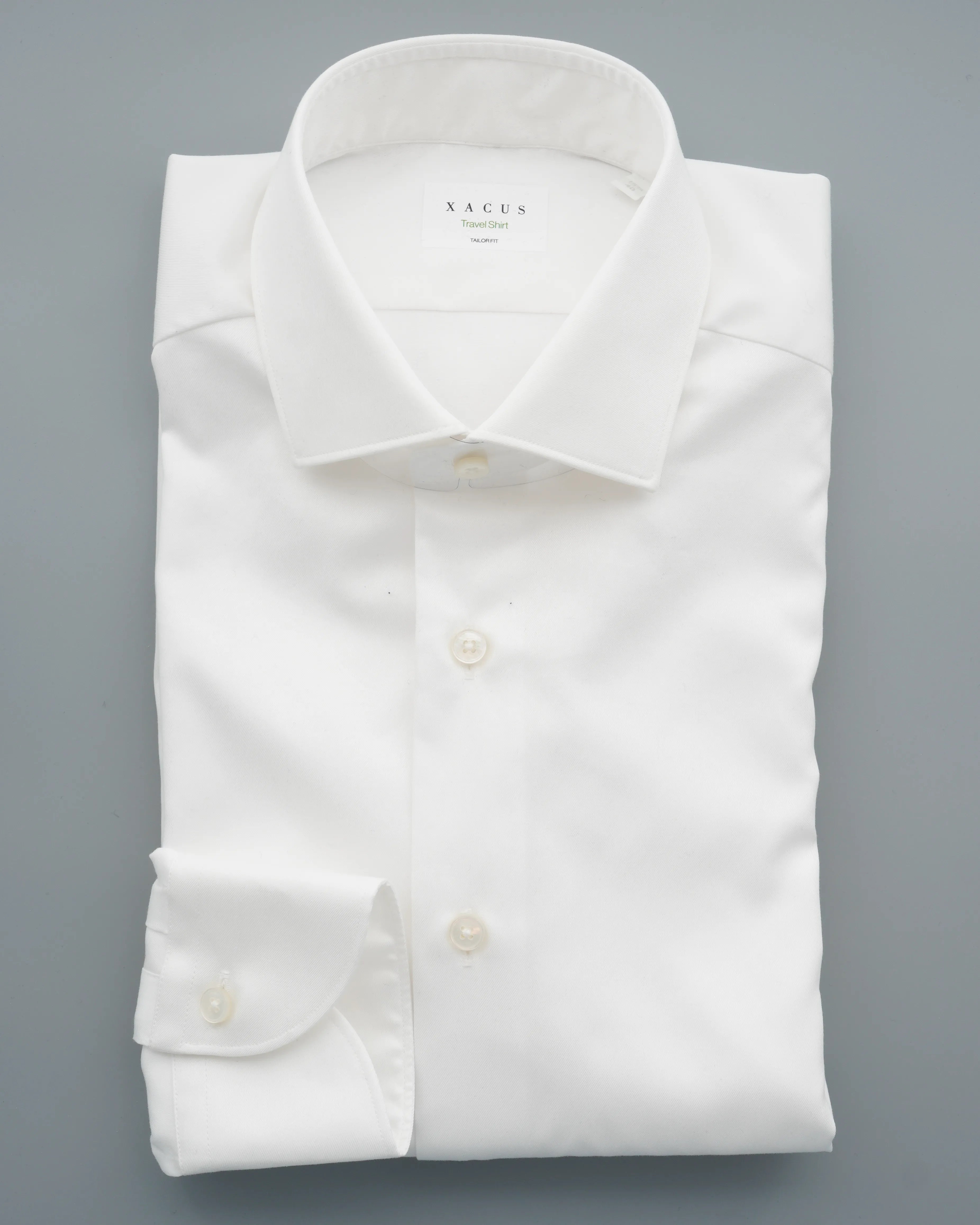 Xacus Shirt Travel Shirt Slim Fit White