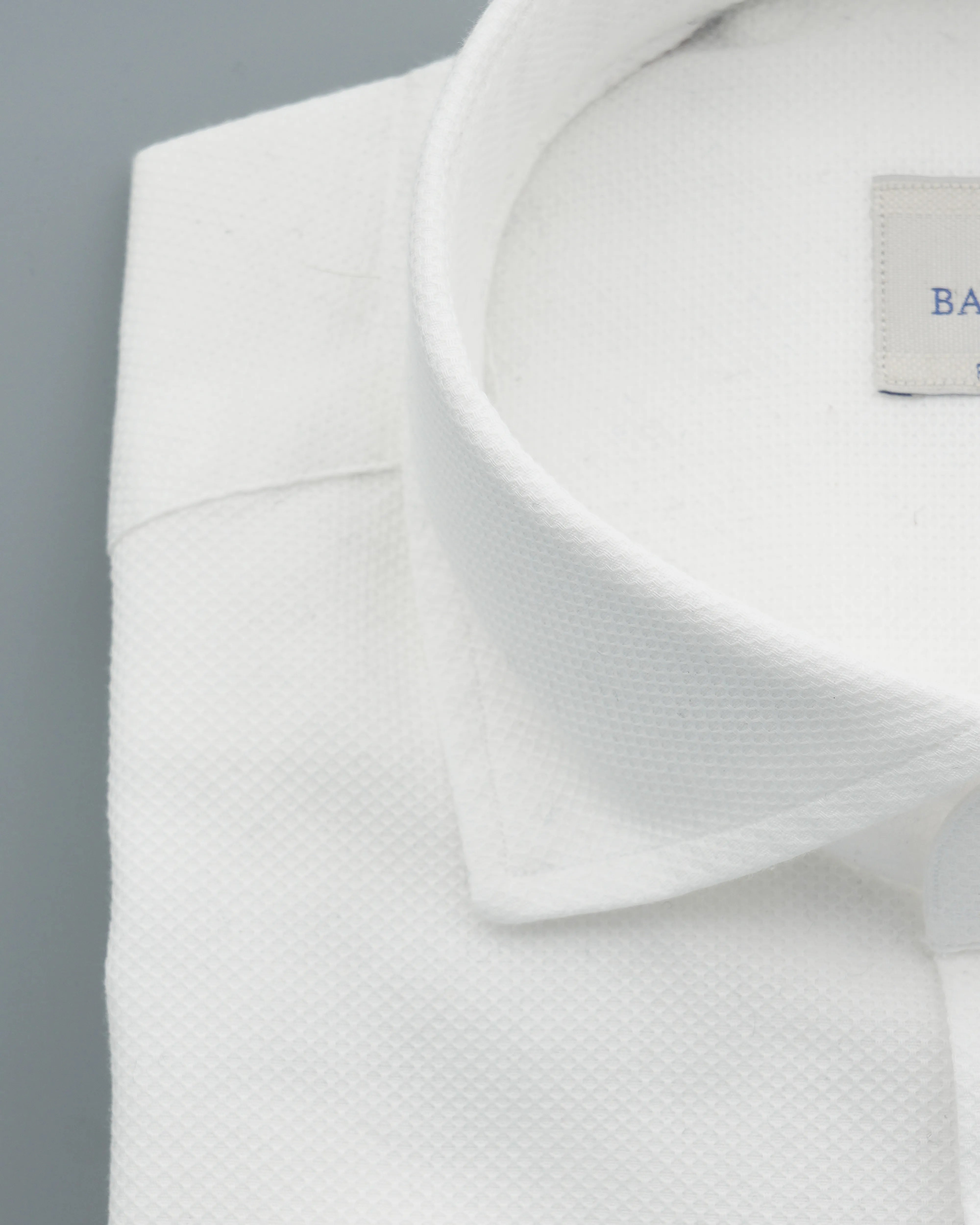 Bastoncino Shirt Textured Cotton White
