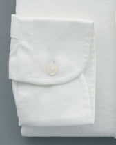 Bastoncino Shirt Textured Cotton White