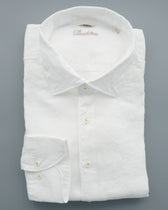 Stenströms Shirt Pure Linen Slim Fit White
