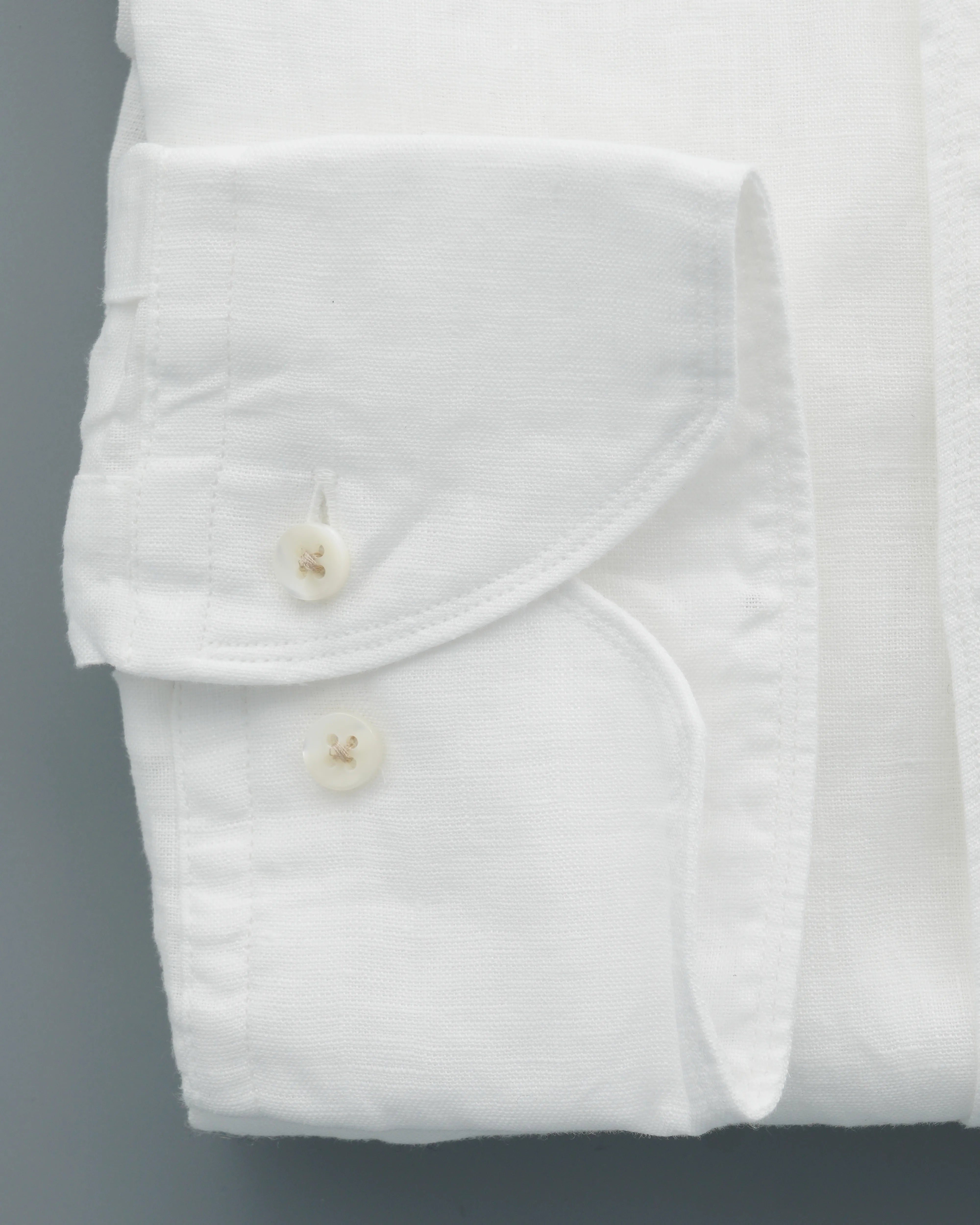 Stenströms Shirt Pure Linen Slim Fit White
