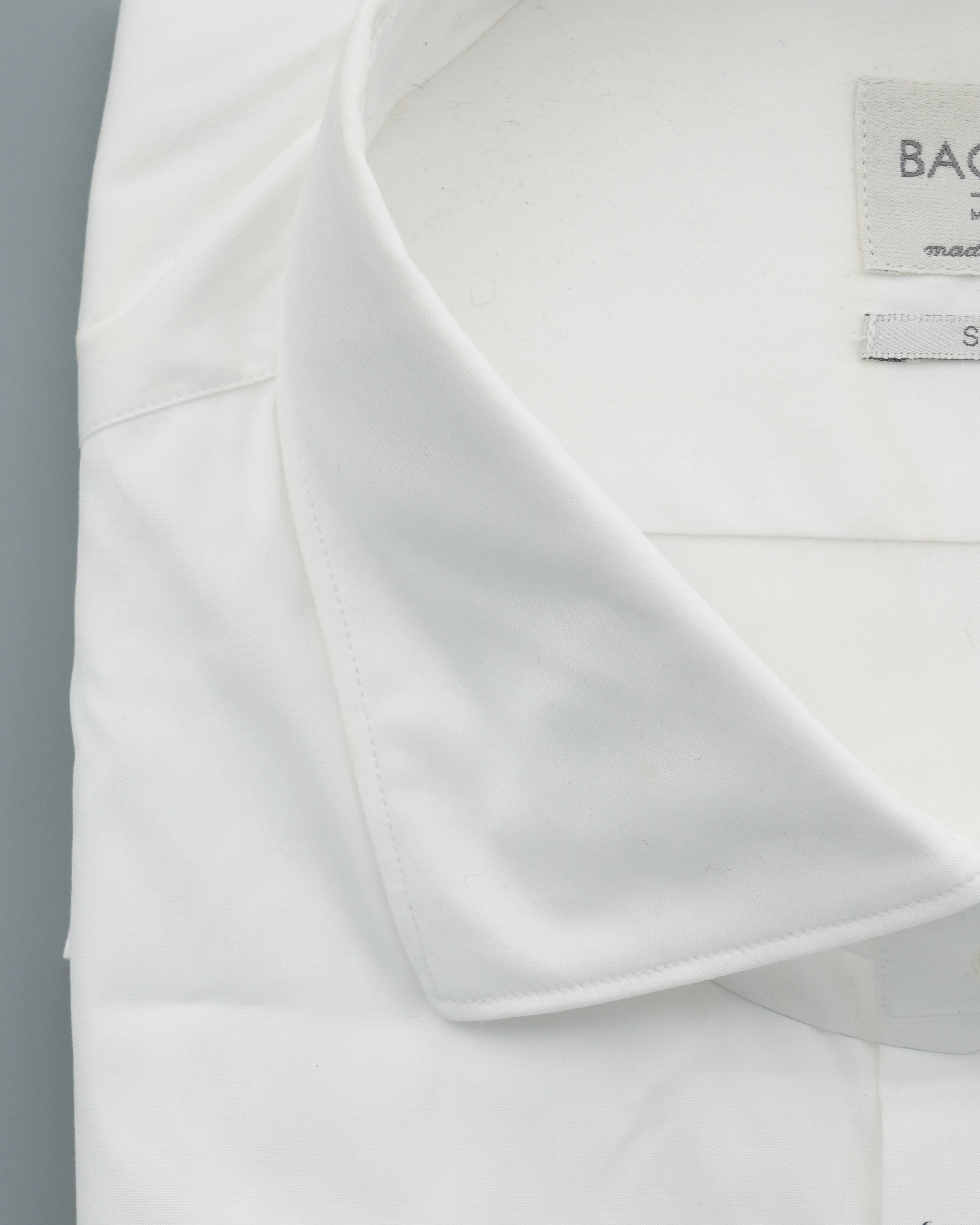 Bagutta Shirt Signature Stretch Slim Fit White