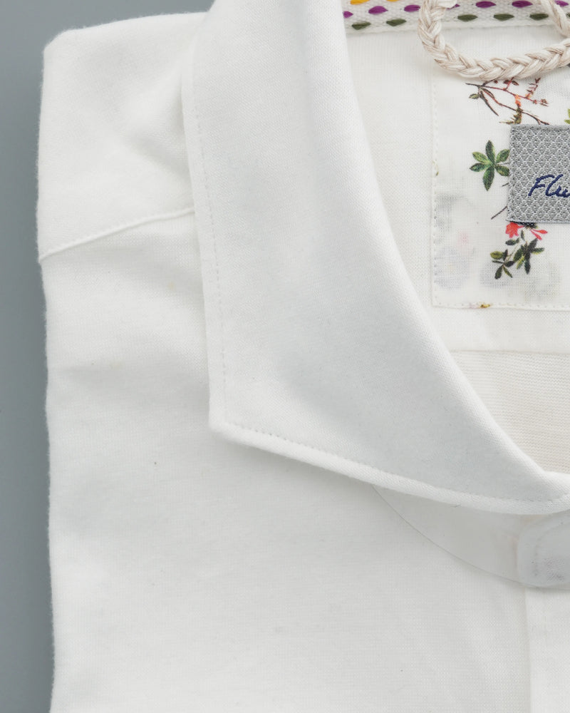 Orian Shirt Pure Cotton Jersey White